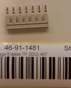 Splice Wago 7-Poles 2002-407